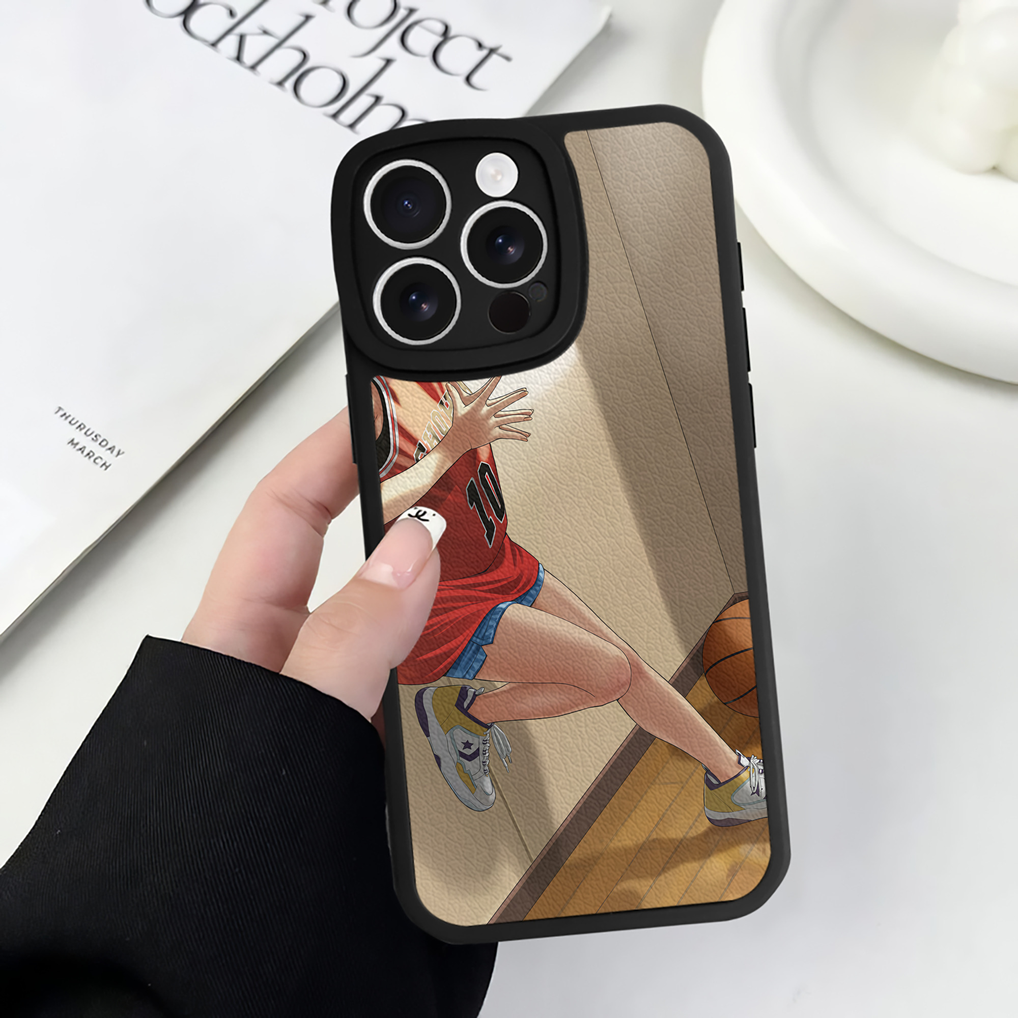 （画像用） SLAM DUNK／スラムダンク 【iPhone 16シリーズ対応】シリコンスマホケース（レザー調） 材質：シリコン